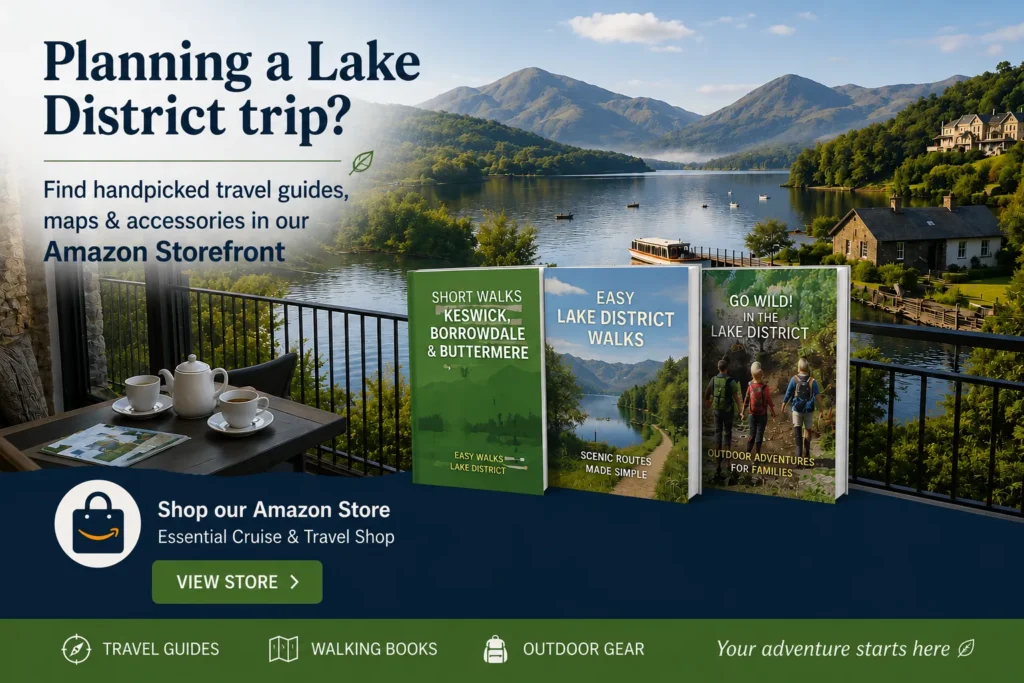 Planning a Lake District trip with curated walking books, travel guides and outdoor gear linked to an Amazon Storefront - Stafford Affiliates Travel