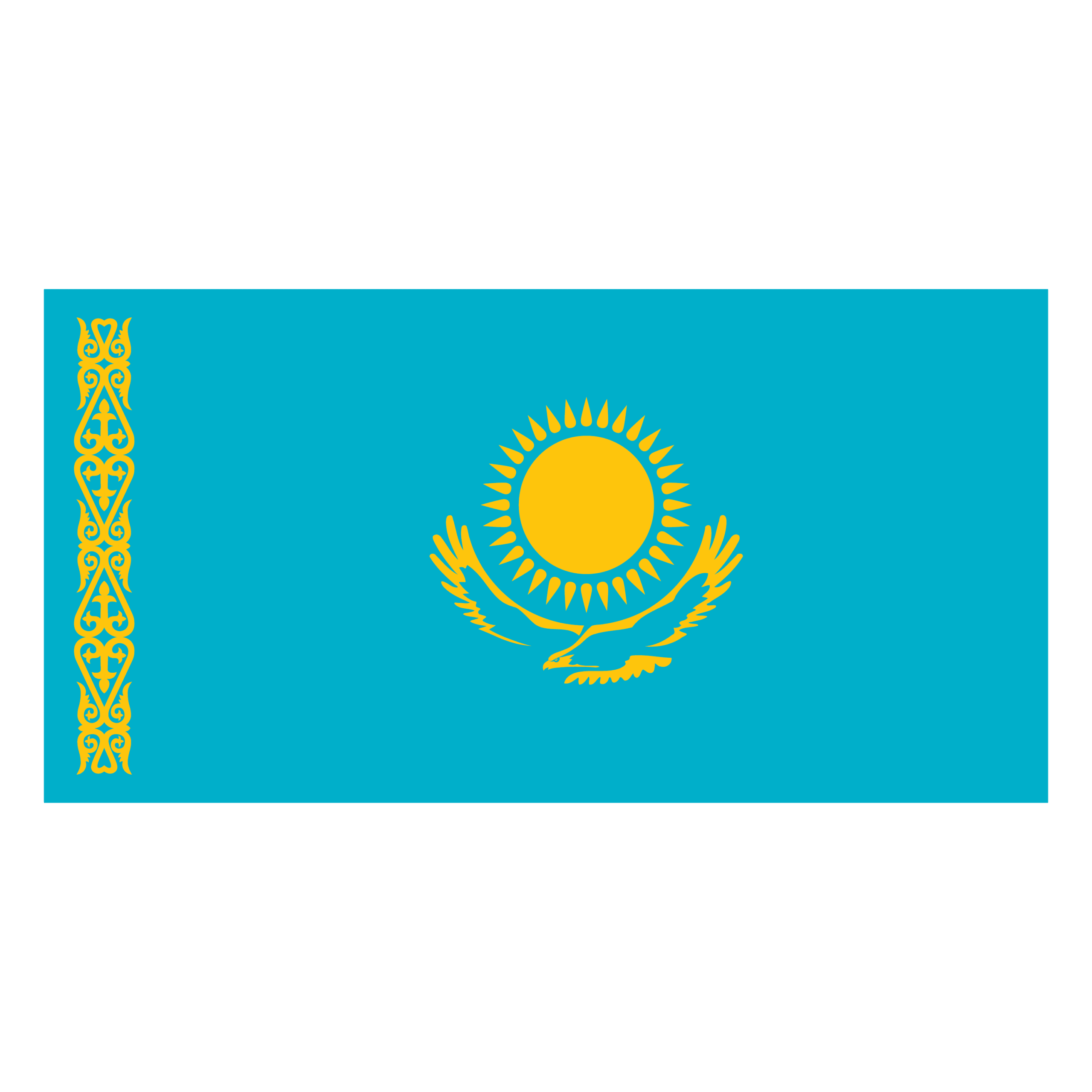 Stafford Affiliates Travel - The National Flag of Kazakhstan