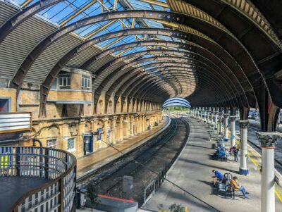 Stunning Victorian architecture at York railway station in England, showcasing historic design and modern rail travel. Stafford Affiliates Travel