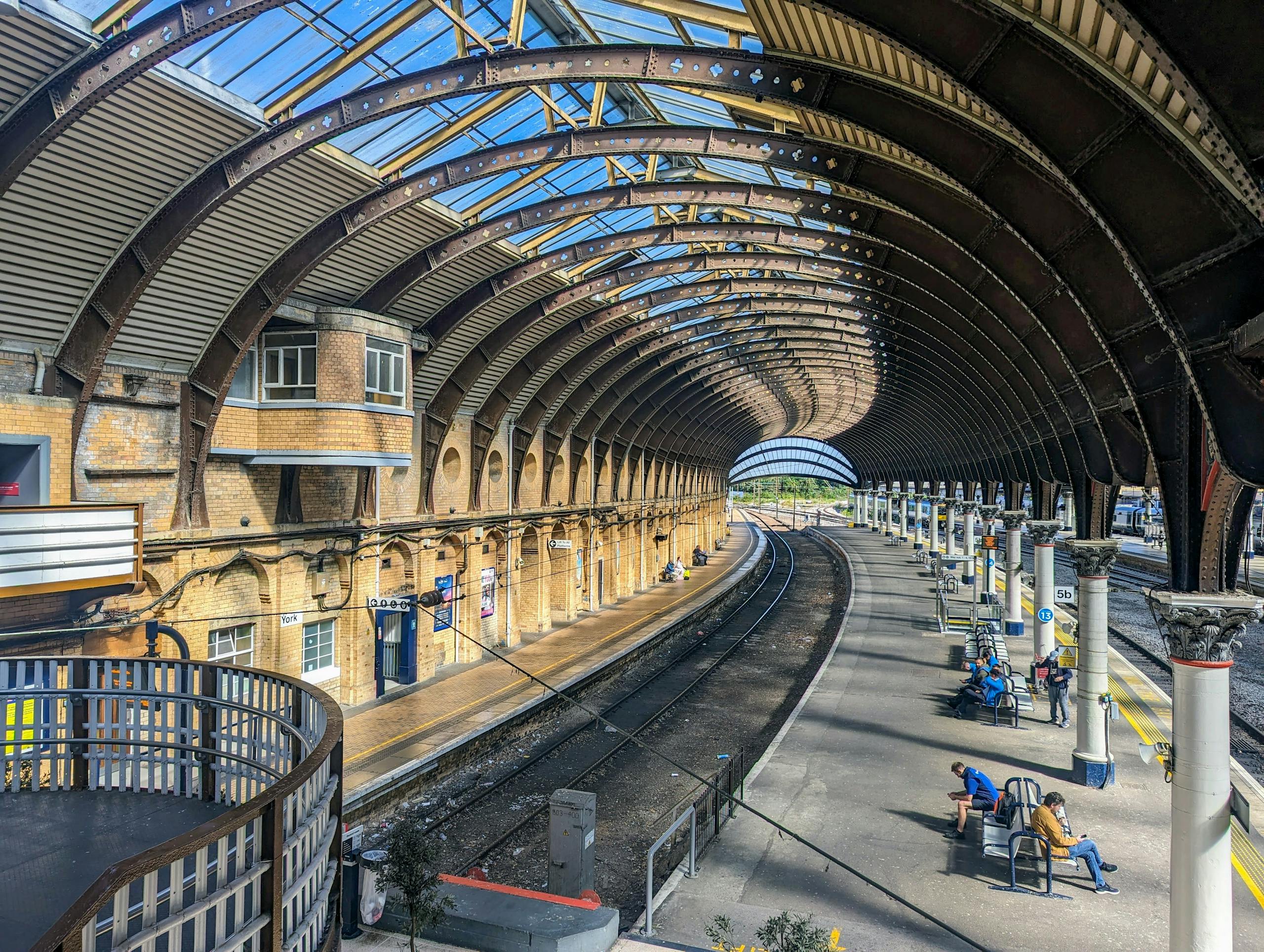 Stunning Victorian architecture at York railway station in England, showcasing historic design and modern rail travel. Stafford Affiliates Travel
