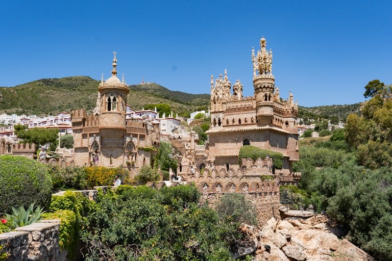 View of the intricate Castillo de Colomares in sunny Benalmádena. Stafford Affiliates Travel
